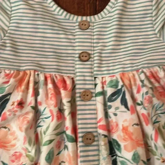 Cheeky Plum Dress/Top Eyelet On Hem Of Dress & Pockets Size 3T - Picture 6 of 9